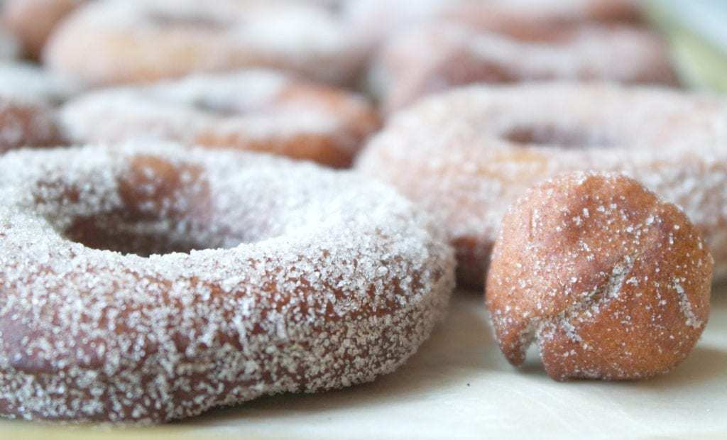 Donut with cinnamon and sugar