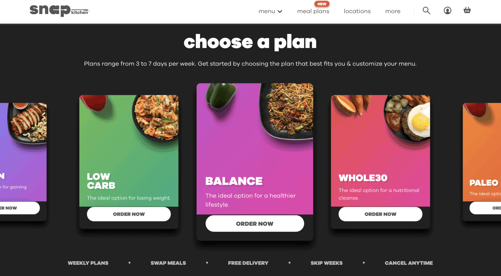 Snap Kitchen Meal Plan