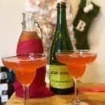 Christmas cocktails in a holiday set up