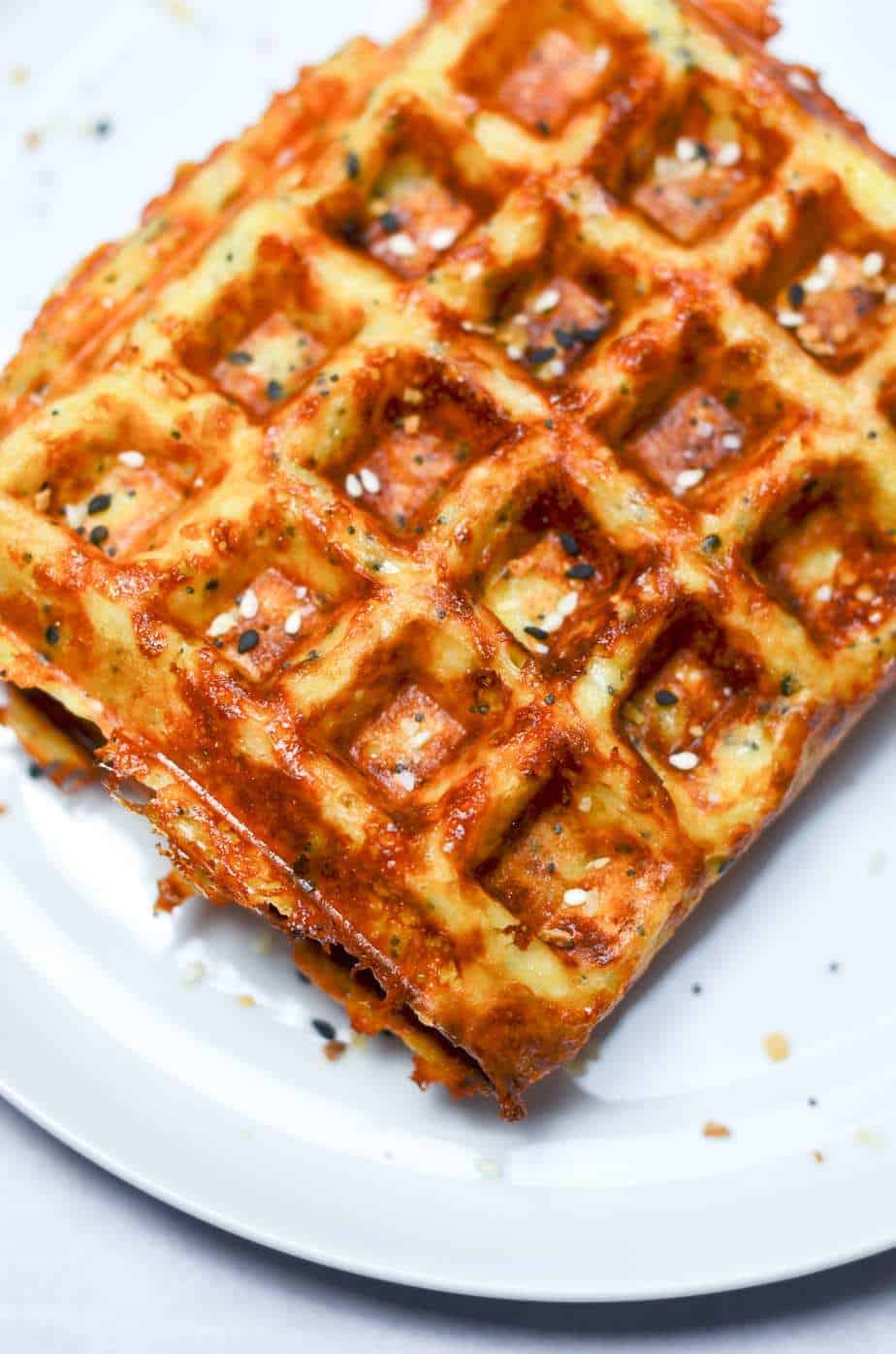Everything bagel chaffle