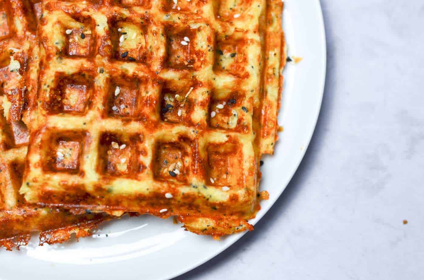 Everything bagel chaffle