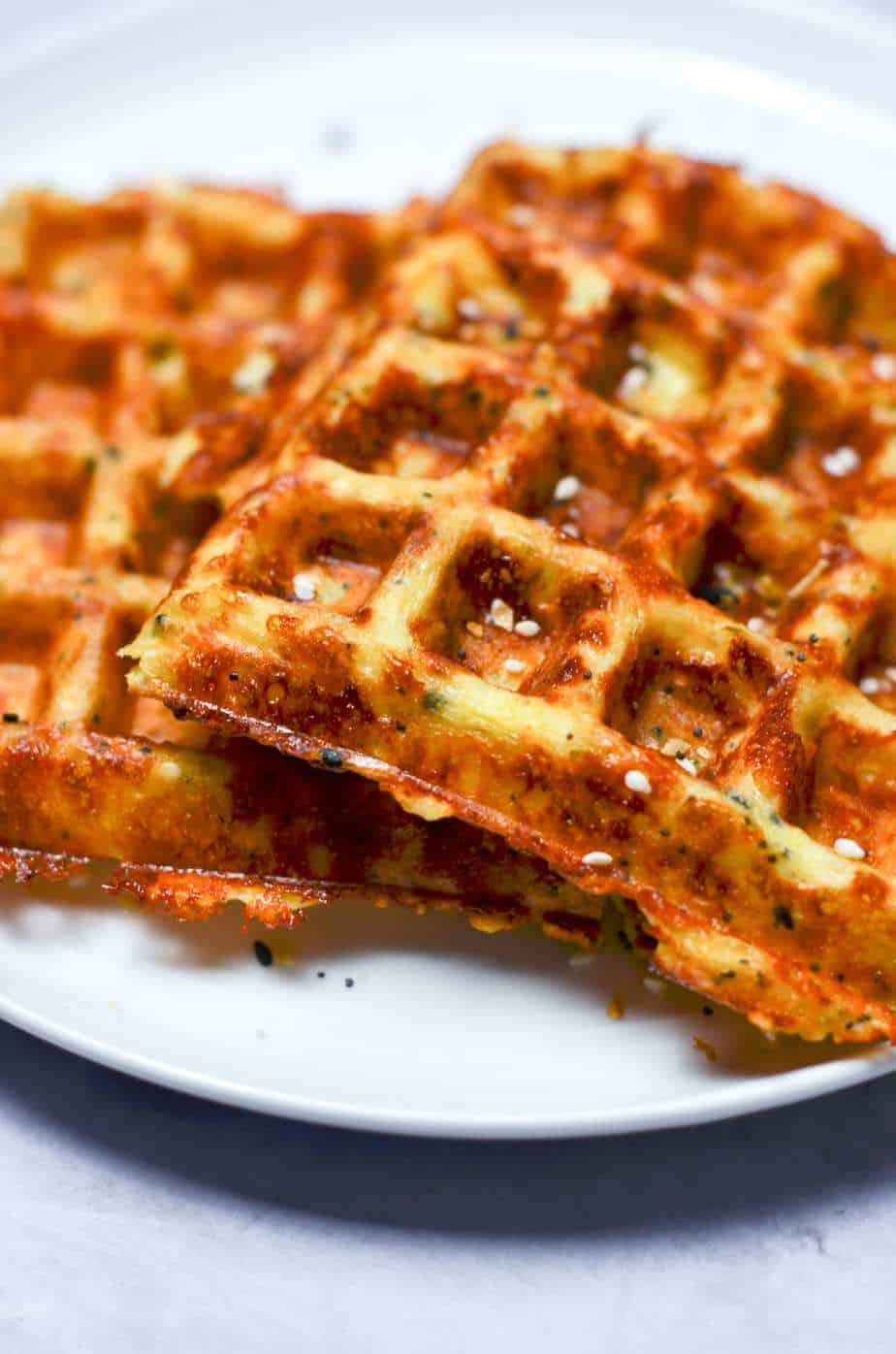 Everything bagel chaffle