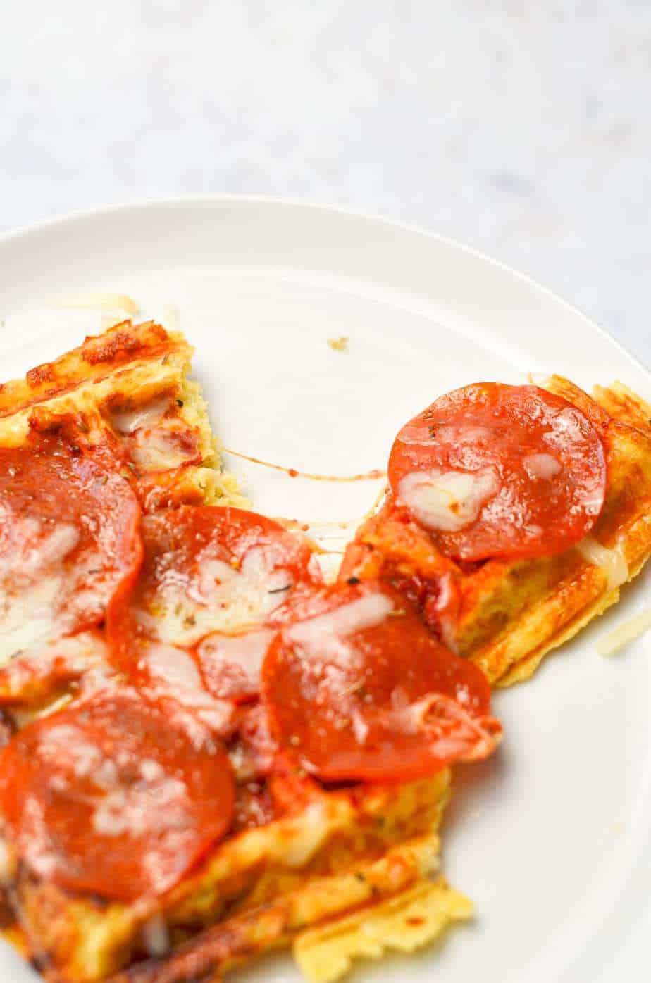 pepperoni pizza chaffle