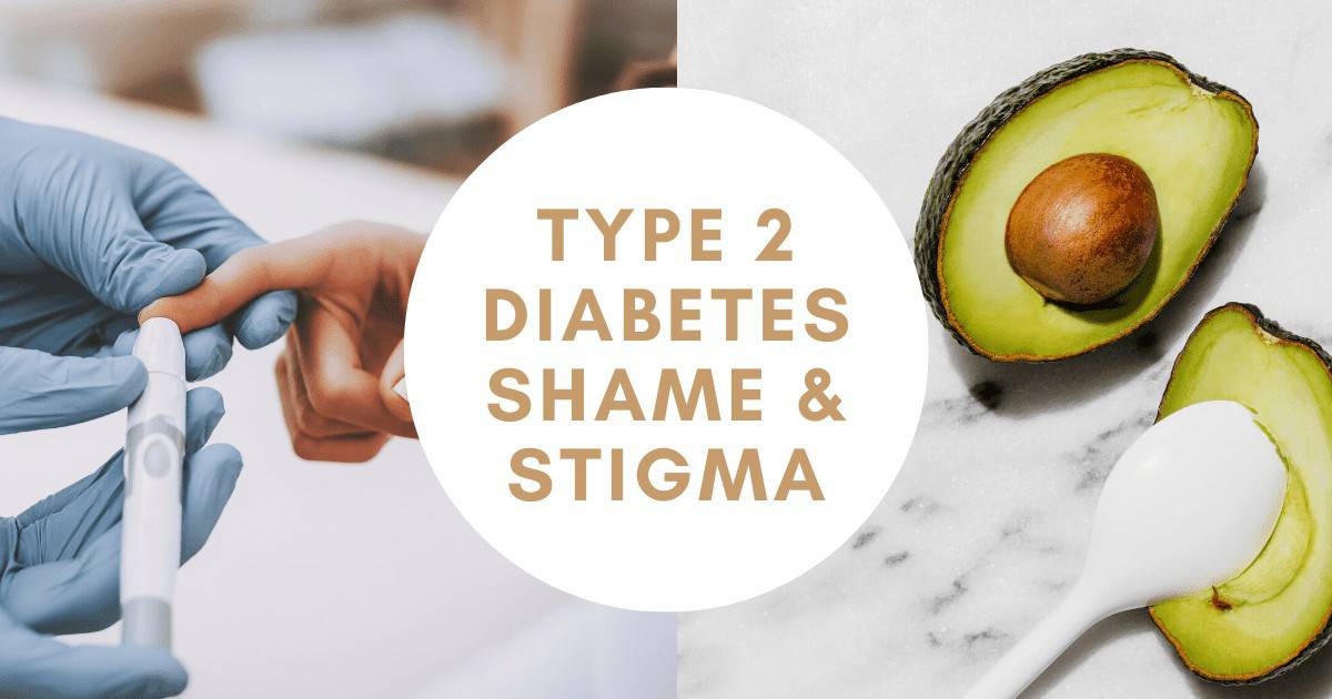 blood sugar check and avocado collage