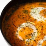 eggs poached in tomato