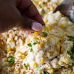 elote in a pan