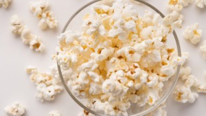 popcorn in a bowl
