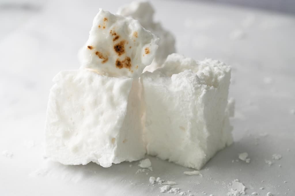 sugarless marshmallows stacked on top of each other