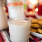 oat nog in a glass