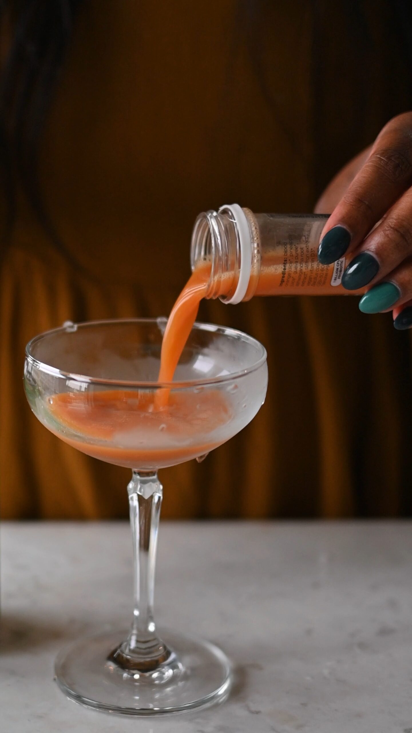 A summer mocktail with fresh citrus and fruit flavors, plus probiotics!