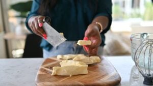 butter on a butchers block