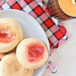 Beauty Shot for kolaches on table with a plaid pot holder