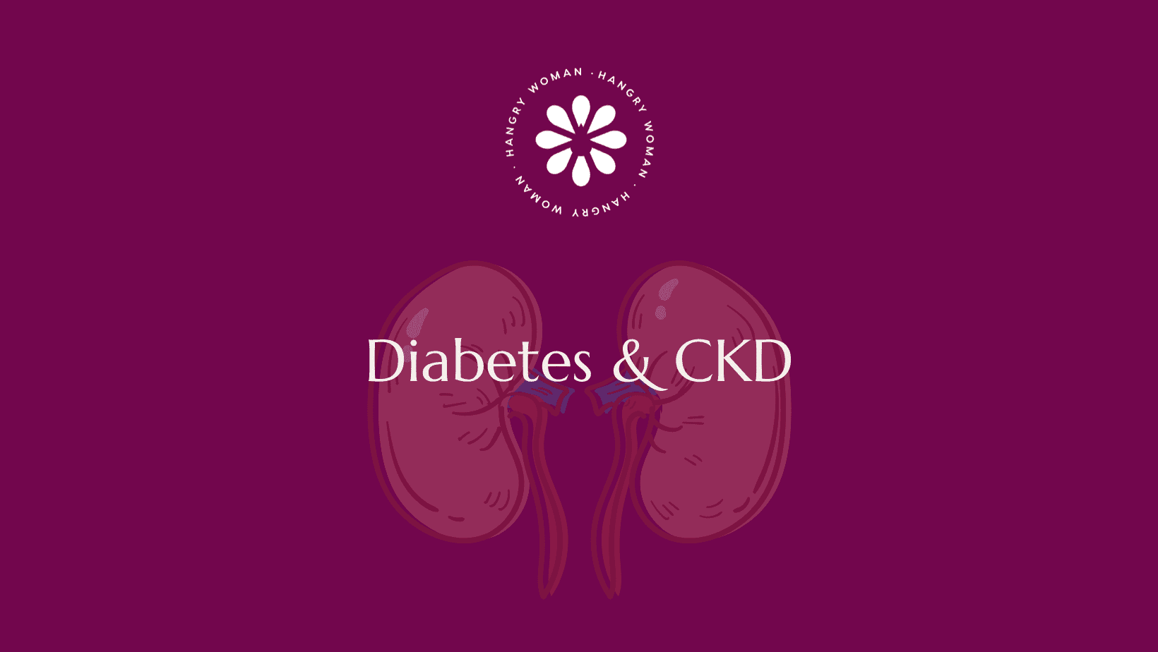 Graphic depicting diabetes and chronic kidney disease with a transparent kidney