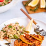Lemon Rosemary Chicken Overhead Shot
