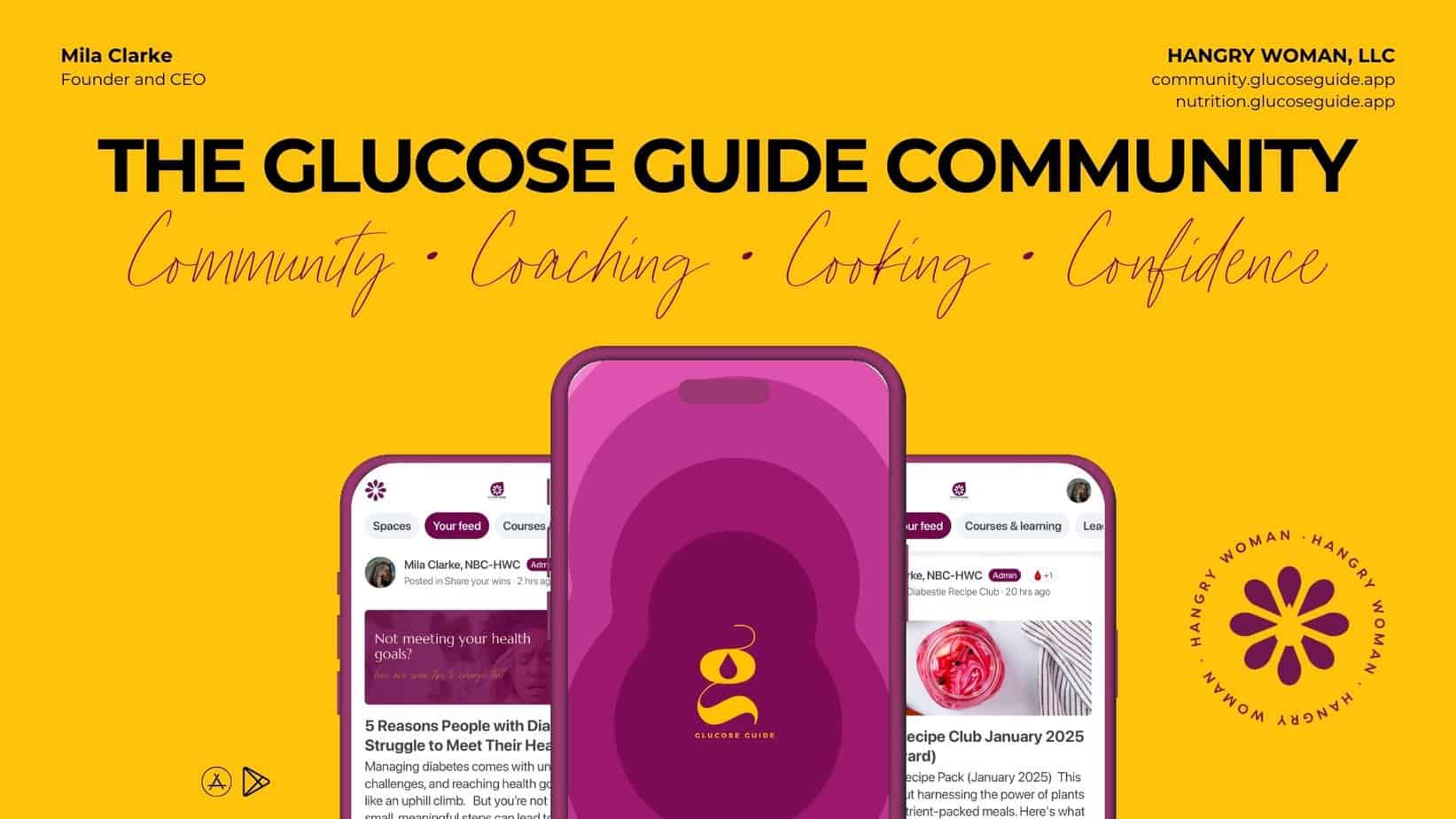 Glucose Guide Community screen grabs