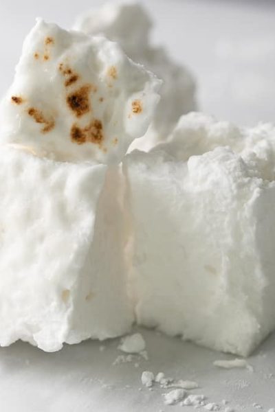 sugarless marshmallows stacked on top of each other